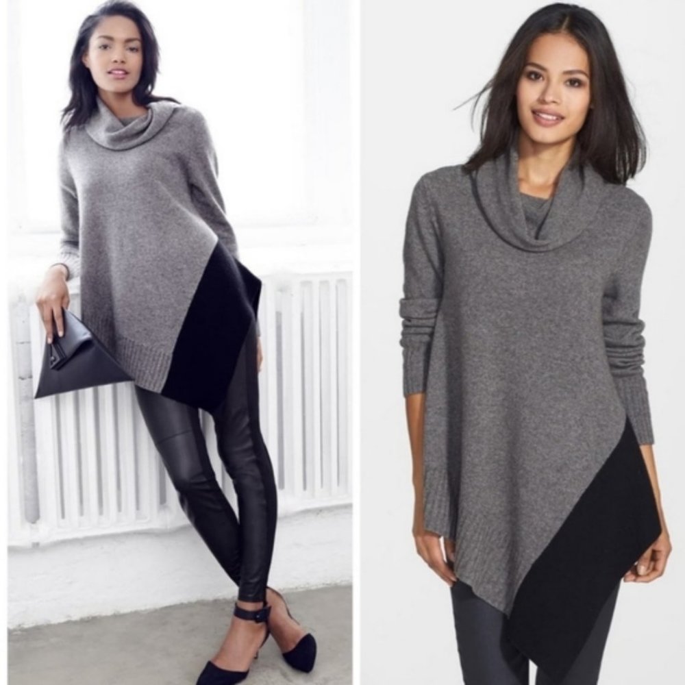 Eileen Fisher Asymmetrical Cowl Neck Sweater